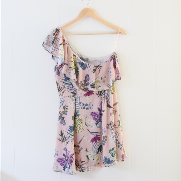 ASOS “Love” Asymmetrical Ruffle Mini Dress NWT - Picture 4 of 7